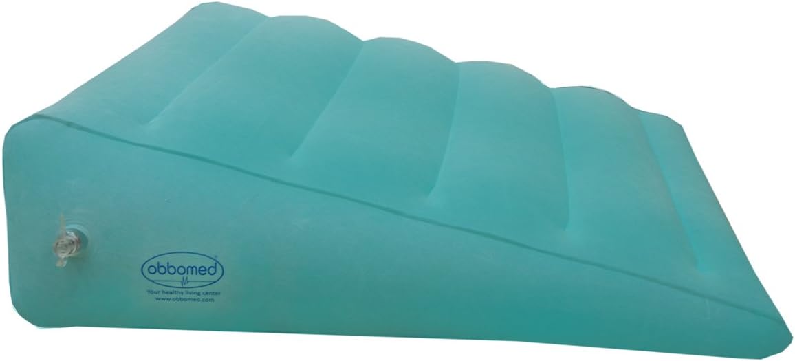 ObboMed HR-7510 Inflatable Bed Wedge Pillow with Velour Surface