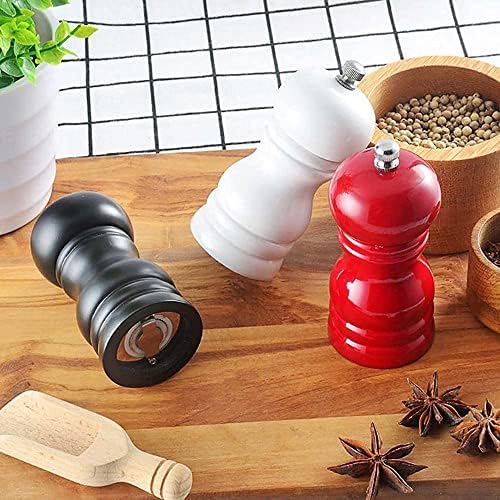ZXBAODAN Wood Pepper and Salt Mill Set of 2 - Adjustable Coarseness