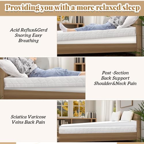 Cinnvoice Mattress Wedge 5 Inch King Incline for Back Pain