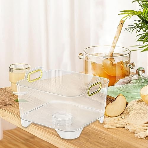 Clear Fruit Vegetable Washing Basket with Handle and Drainage