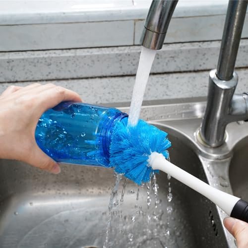 MOSOLAN 3-Piece Dish Brush Set with Scraper Edge