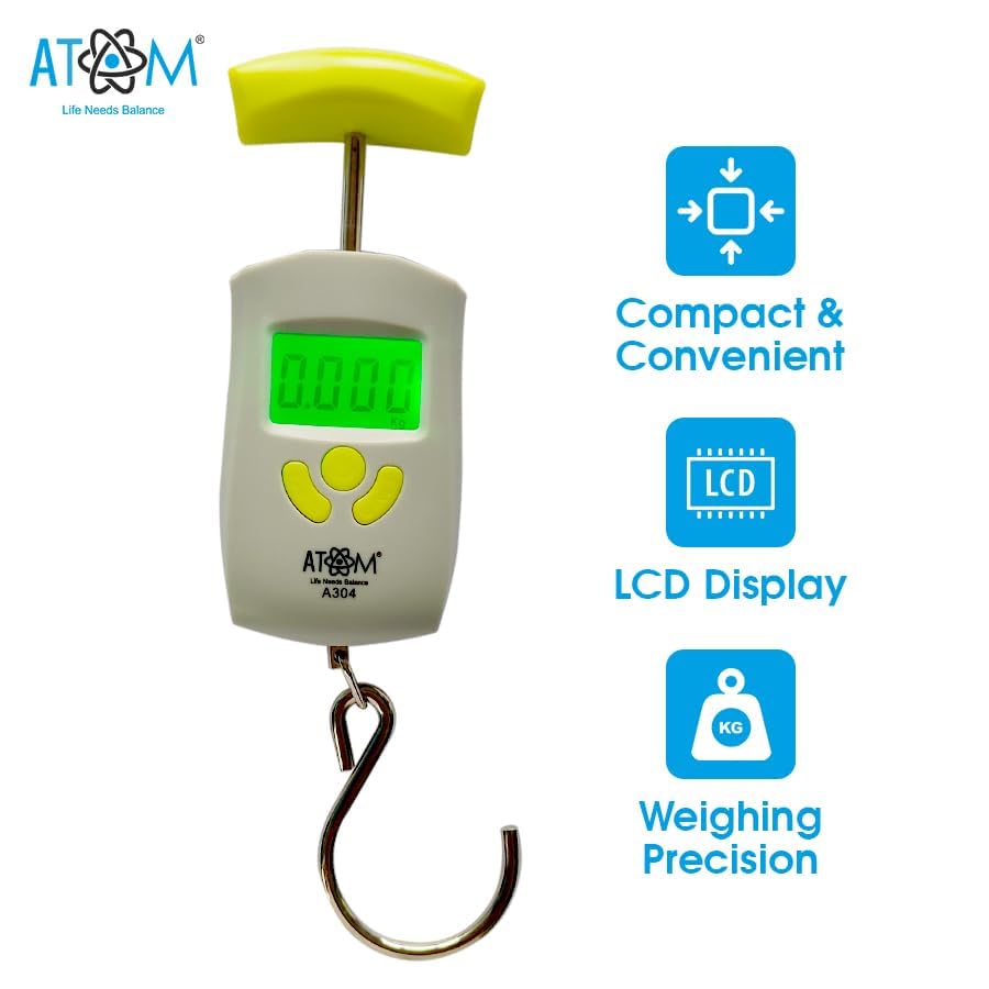 Electronic Digital Hanging Scale with Stainless Steel Hook