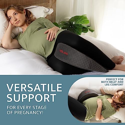 Klbs Wedge Pregnancy Pillow Memory Foam for Belly Leg Support