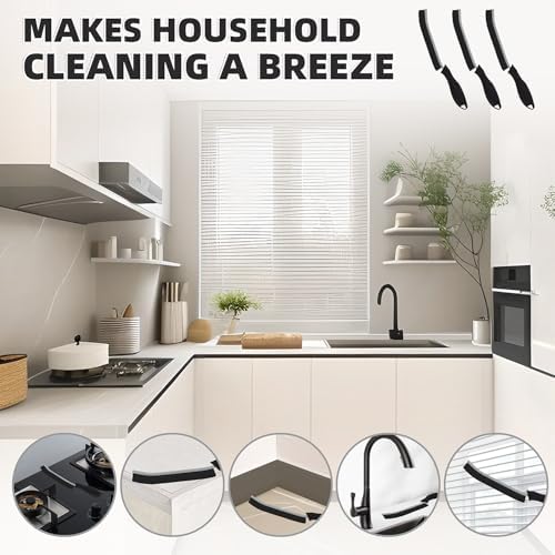 KMOSENIA 5-Piece Hard Bristle Crevice Cleaning Brush Set
