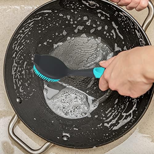 PHYEX 2-Pack Dish Brush with Handle and Scraper