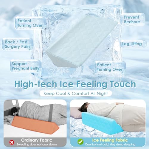 NEPPT Cooling Wedge Pillow for Back Leg Support