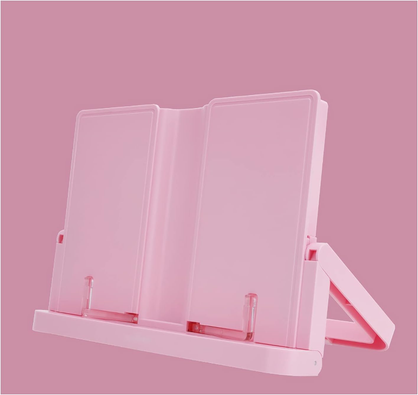 Adjustable Book Stand for Kitchen and Office Reading Pink