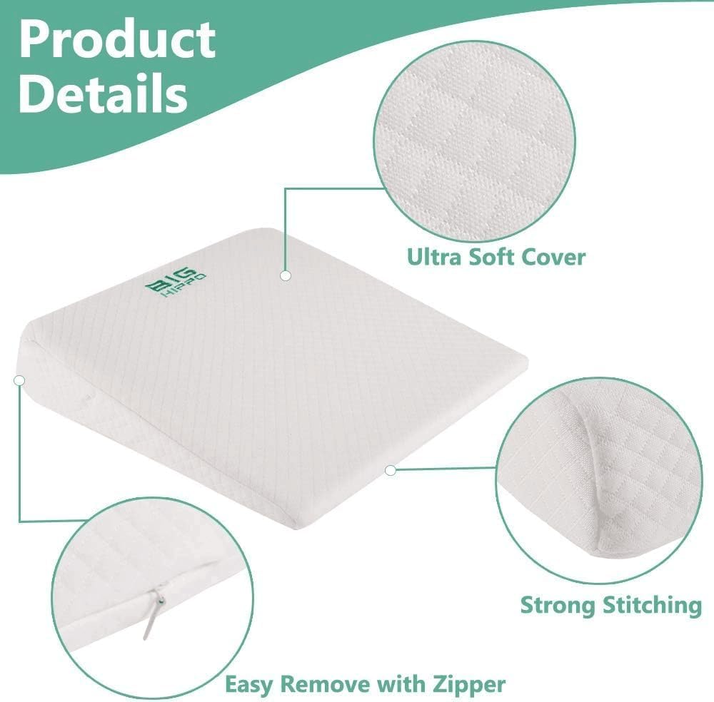 Big Hippo 75 Wedge Pillow for Sleep and Acid Reflux