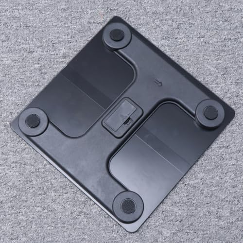 KOMBIUDA Bathroom Scale Glass Electronic 1kg Accuracy Black 1