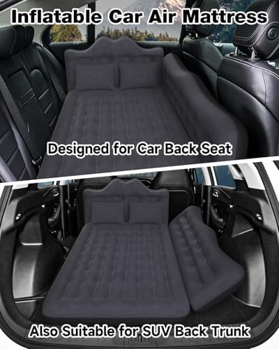 Umbrauto Car Air Mattress with Pump and Pillows