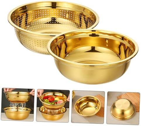 SHOWERORO Fine Mesh Stainless Steel Colander