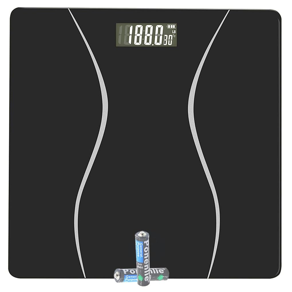 Digital Bathroom Scale with LBKG Conversion and 400LB Capacity