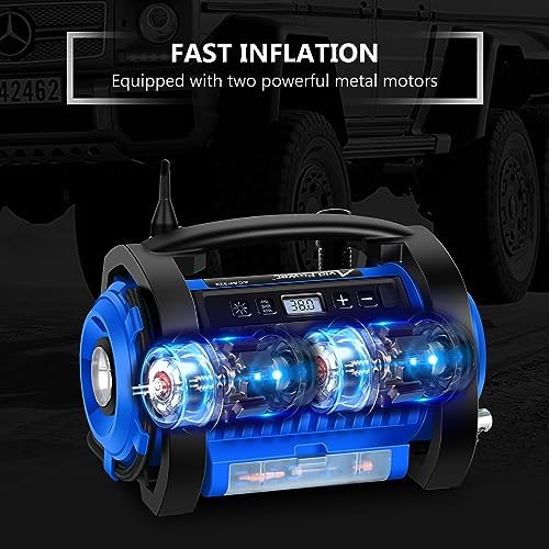 Avid Power Tire Inflator ACDC Portable Air Compressor