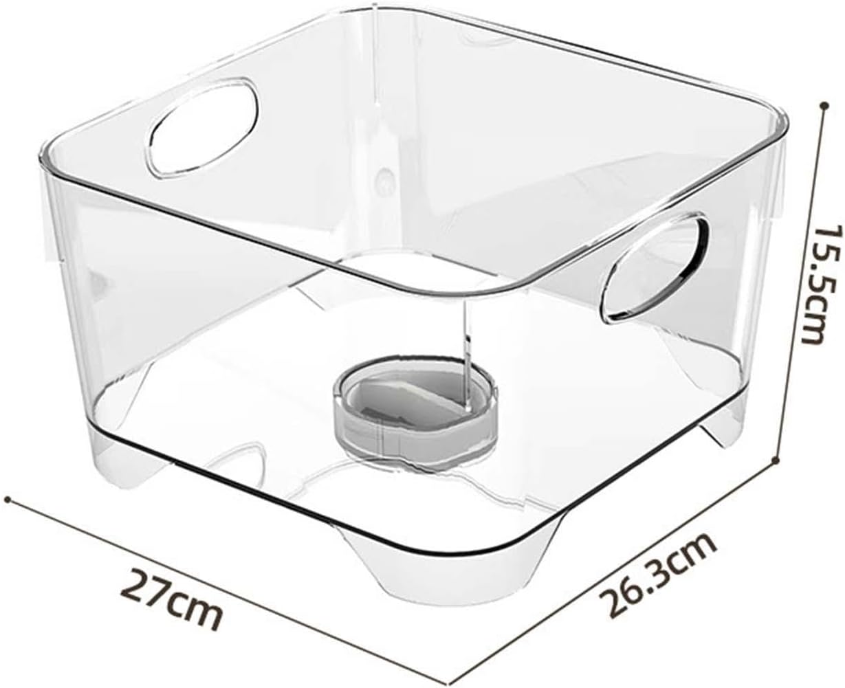 Yajuyi Fruit Vegetable Washing Basket Clear Storage Bins
