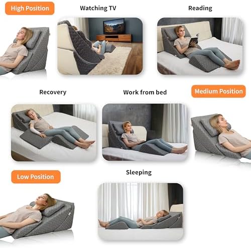 Lenora Adjustable Orthopedic Wedge Pillow Set