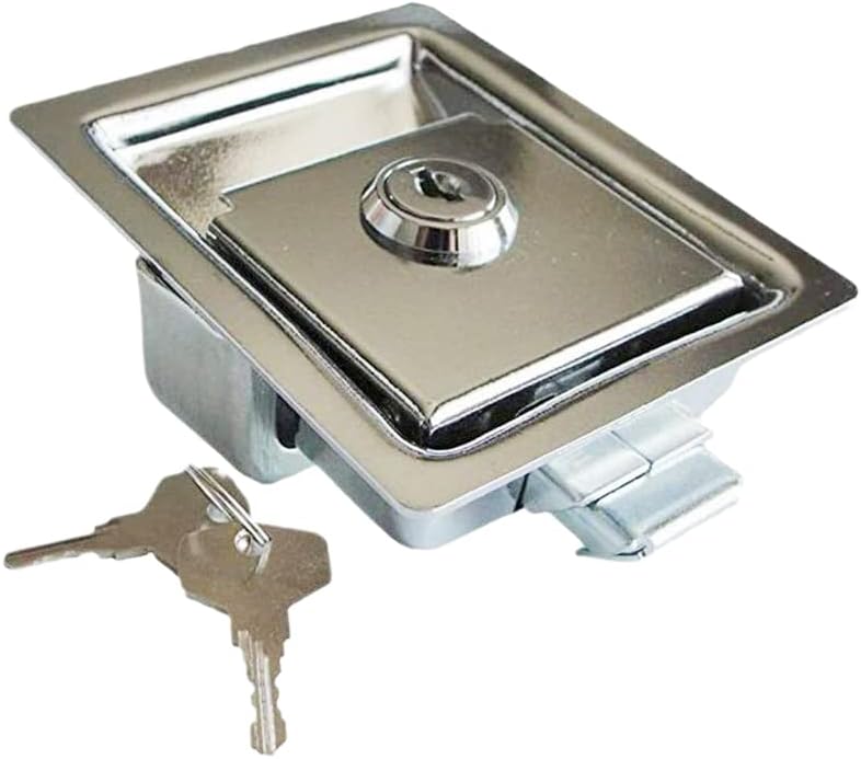 2 PCS Flush Mount Paddle Handle Lock Stainless Steel