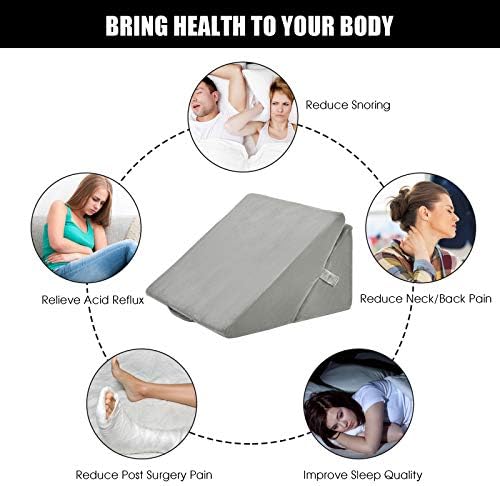 GORELAX Bed Wedge Pillow 7 in 1 Multifunctional Incline Cushion