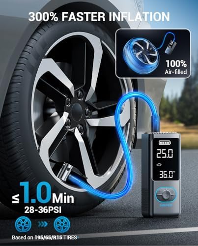 AVAPOW Tire Inflator with 150 PSI and LCD Screen