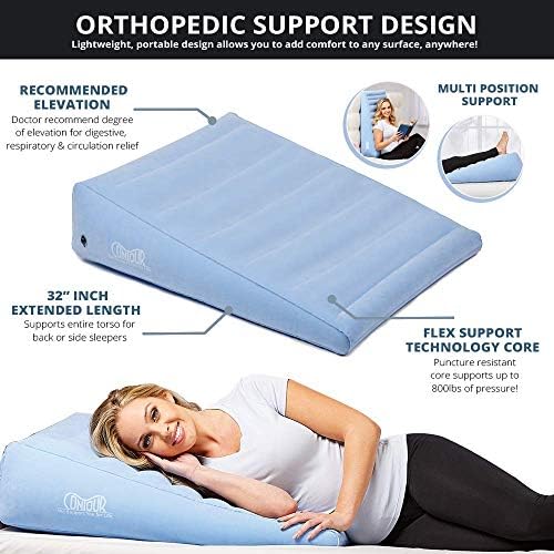 Contour Inflatable Back Support Wedge Cushion