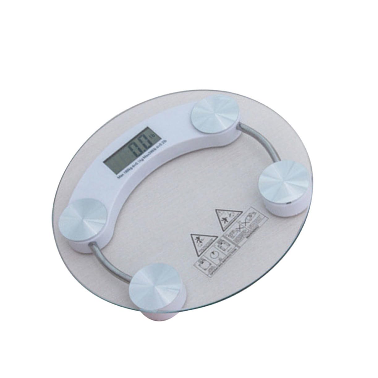 FOMIYES Digital Bathroom Scale with Tempered Glass LCD 01kg Accuracy