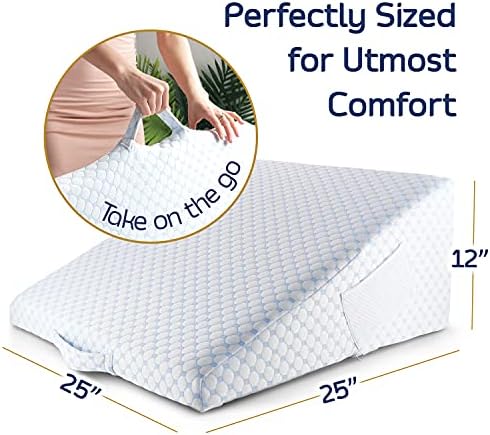 Nestl 12 Inch Cooling Gel Wedge Pillow