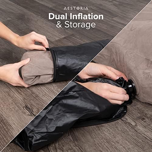Aestoria Inflatable Leg Elevation Pillow - Portable Wedge with Storage Bag