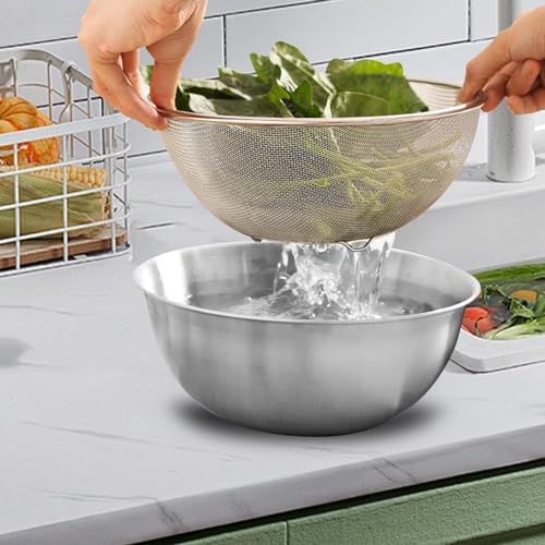 JISADER 2 Pieces Colander Bowl Set