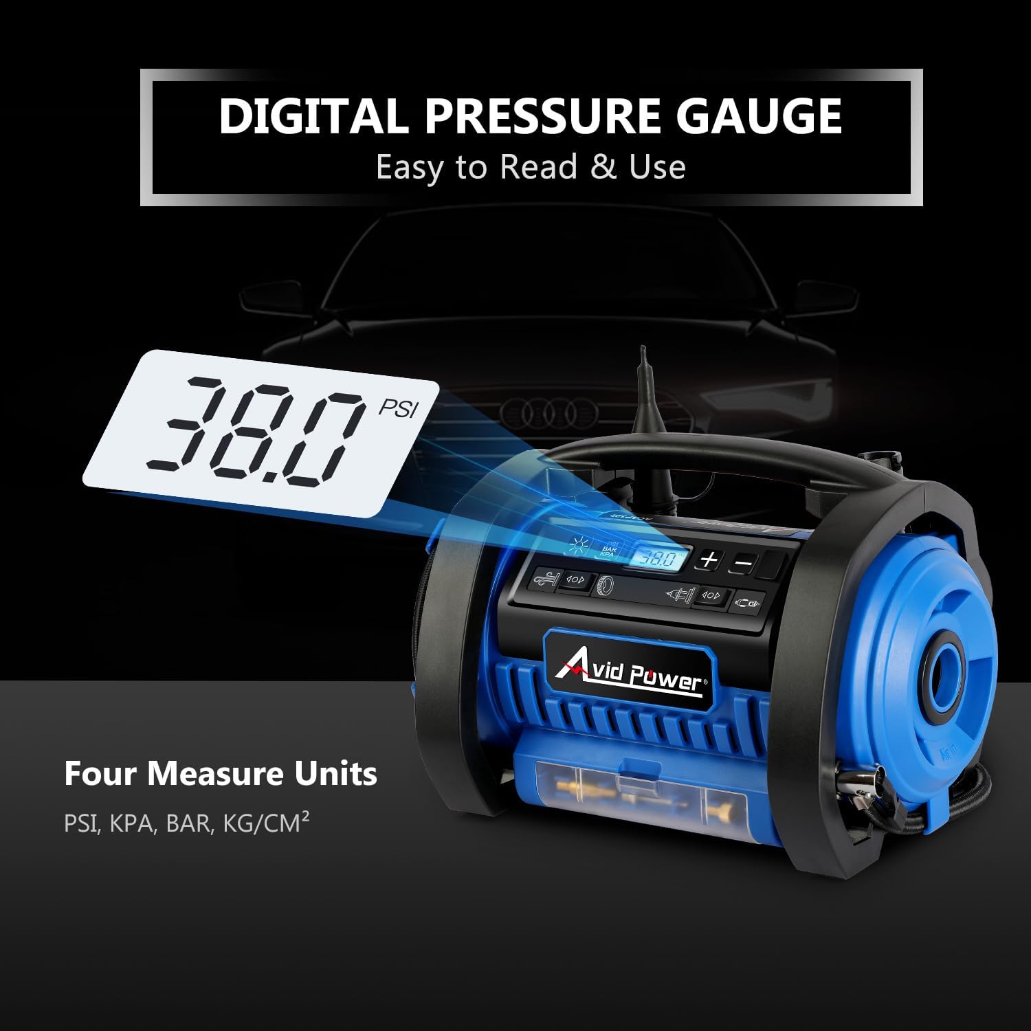 Avid Power Tire Inflator ACDC Portable Air Compressor