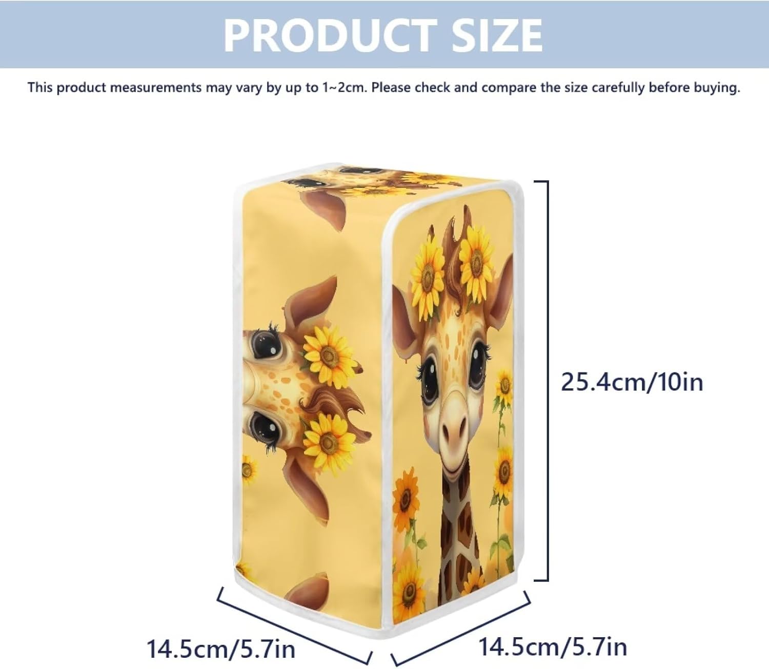 Flashideas Can Opener Dust Cover - Cute Giraffe Design