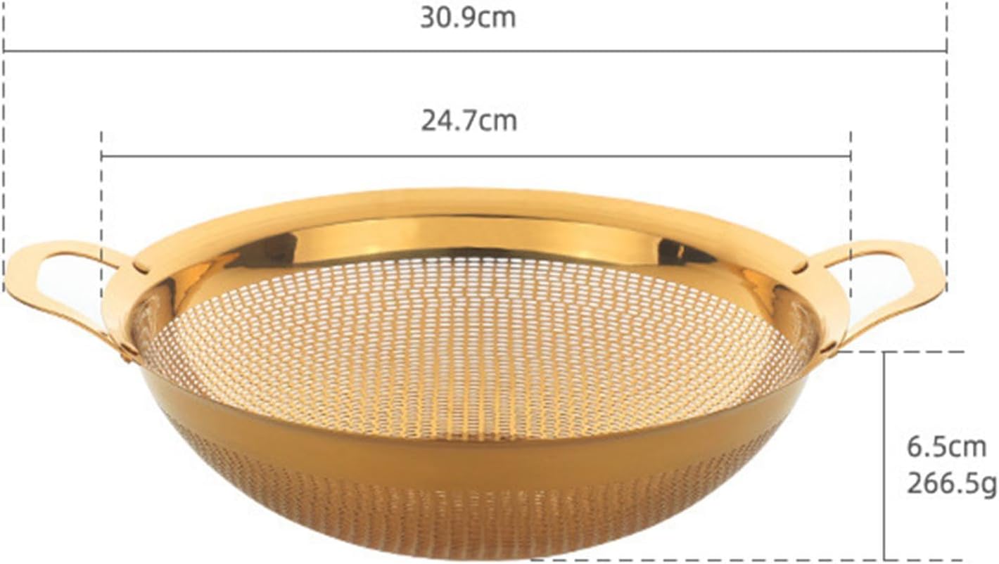 Bothyi Stainless Steel Colander Bowl with Handles for Pasta Berries Spaghetti