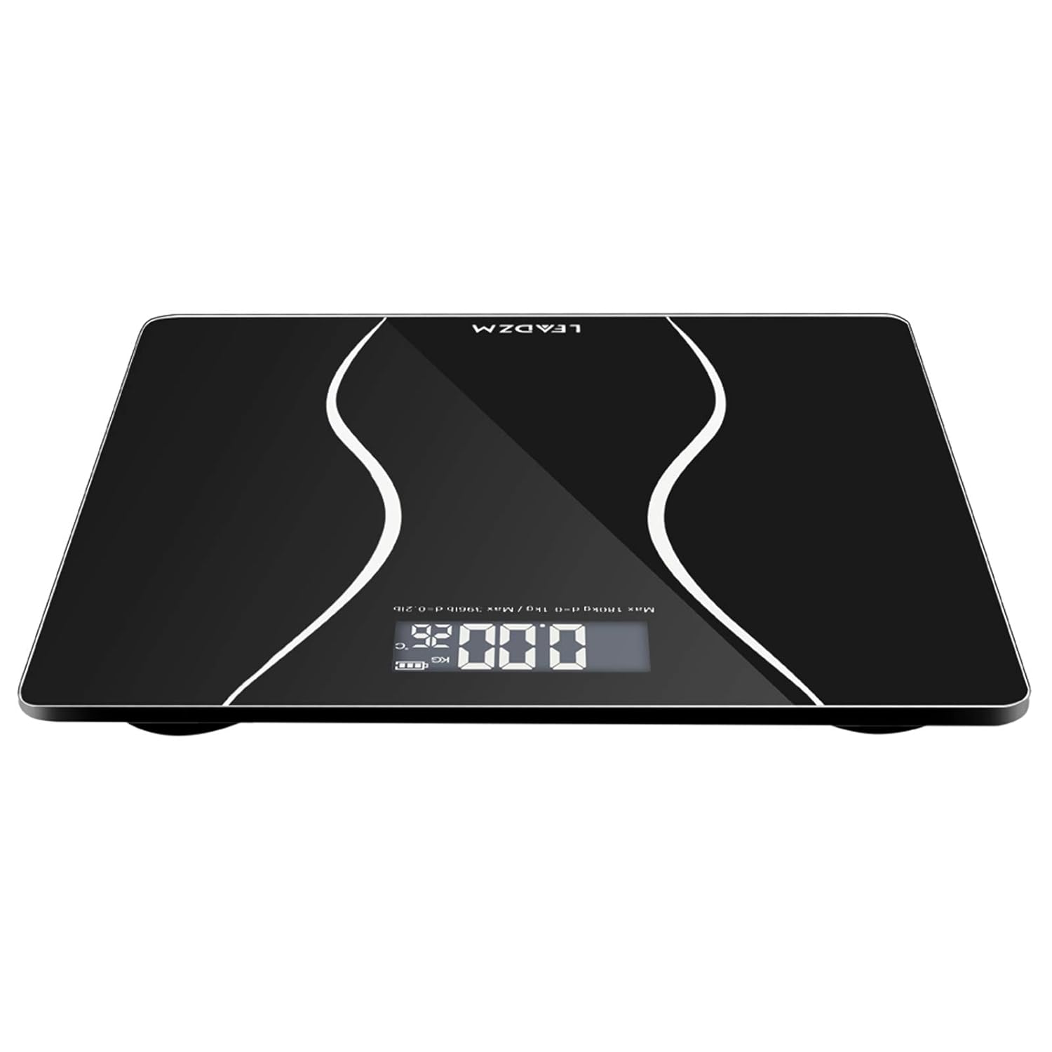 LEADZM 180Kg Slim Waist Digital Scale Black