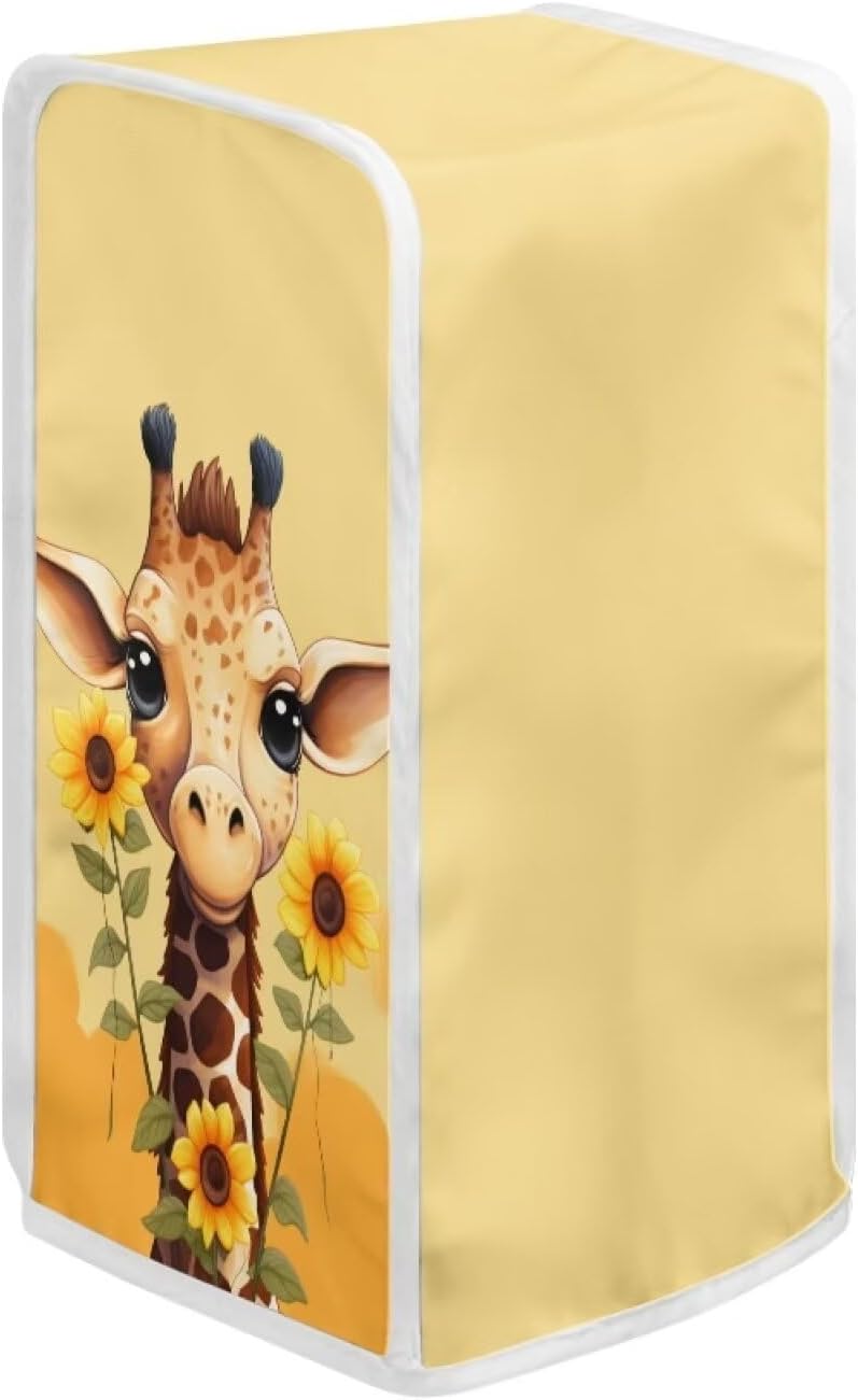 Giraffe Print Electric Can Opener Cover - Waterproof Stain Resistant Easy to Clean