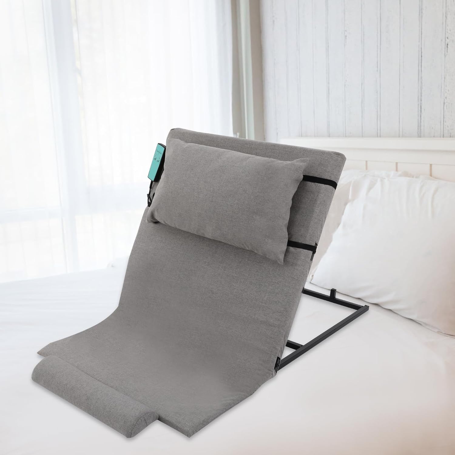 Electric Adjustable Bed Back Rest for Elderly and Disabled 300lbs Grey