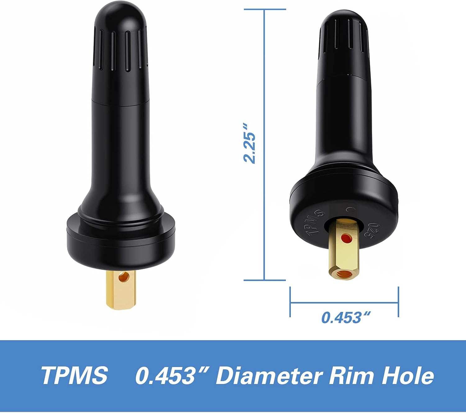 CKAuto TPMS 20008 Rubber Snap-in Valve Stem 50 pcsBag 1