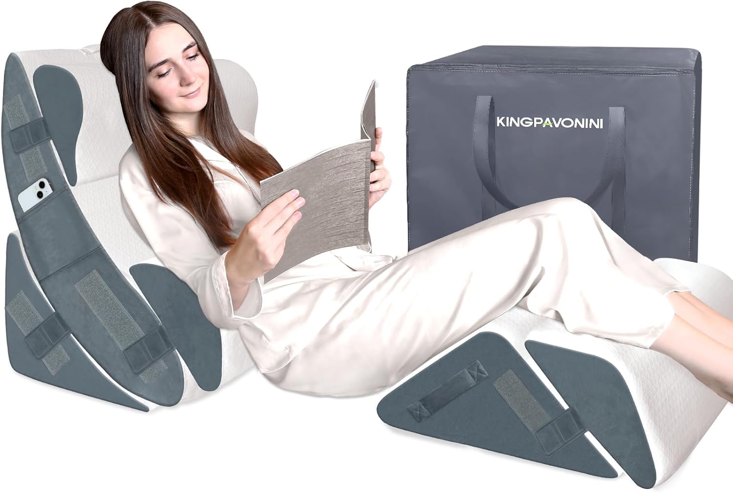 KingPavonini 6PCS Orthopedic Bed Wedge Pillow Set 1