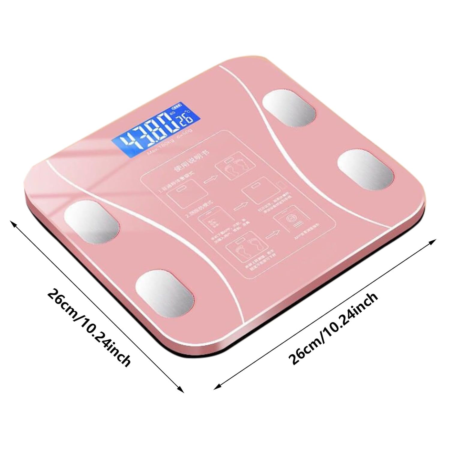 Gooddyiyukey 2024 Accurate Digital Bathroom Scale with BMI and Fat Analysis