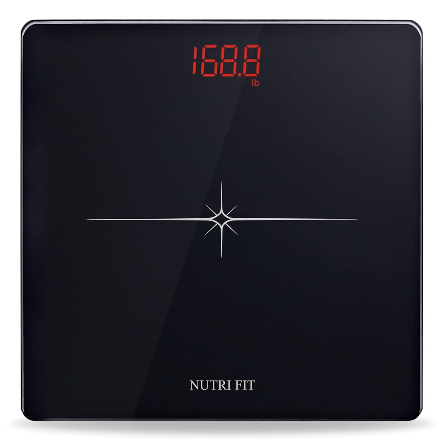 NUTRI FIT Digital Body Scale - 330 lb High Precision Black