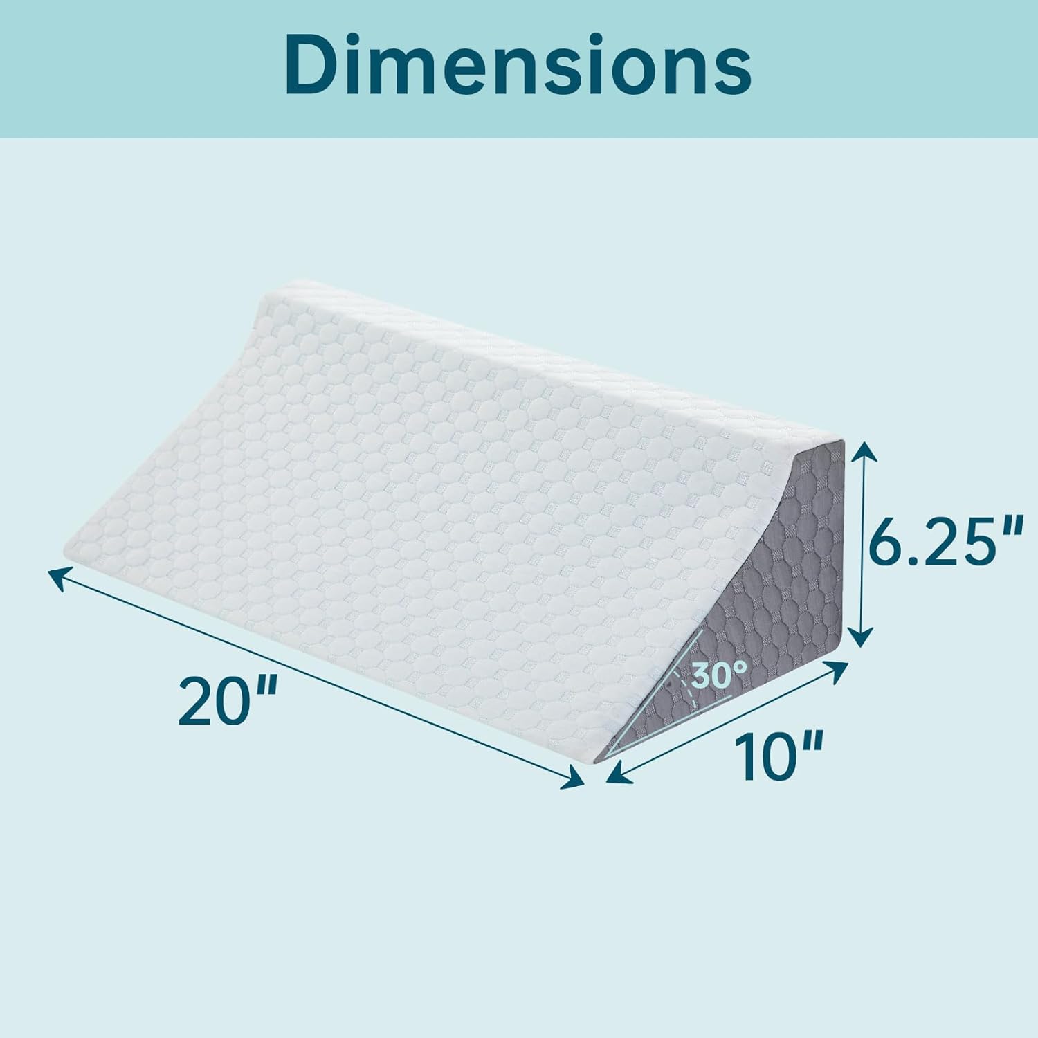 Touchutopia Wedge Pillow for Side Sleepers