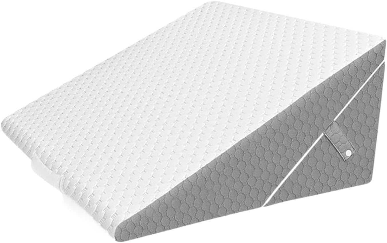 Leefasy Memory Foam Bed Wedge Pillow with Removable Cover