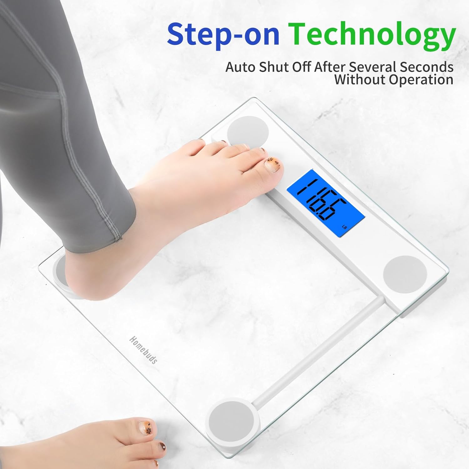 Homebuds Digital Bathroom Scale for Body Weight