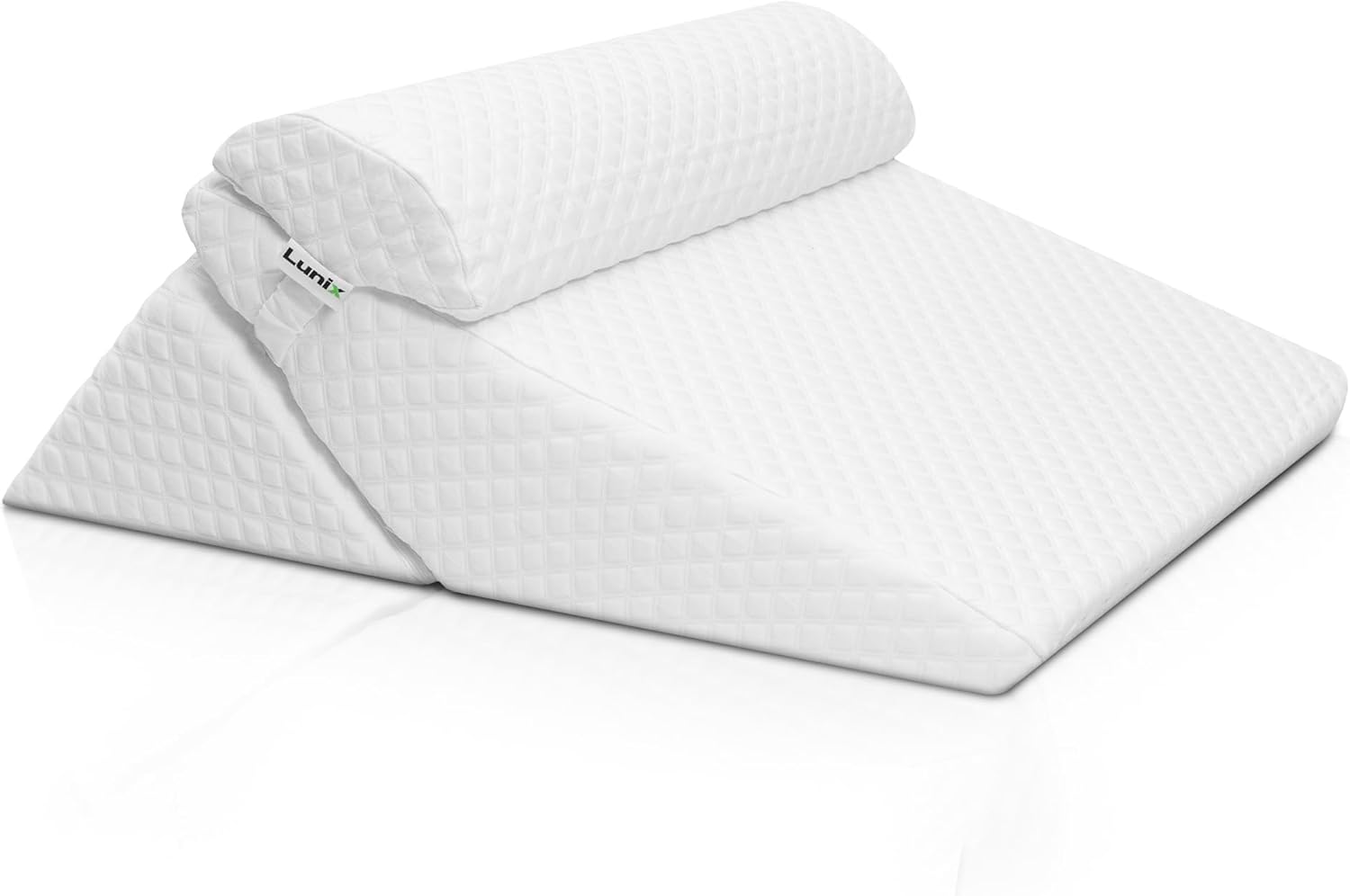 Lunix Replacement Cover for LX6 3pcs Wedge Pillow Set - Air White 1