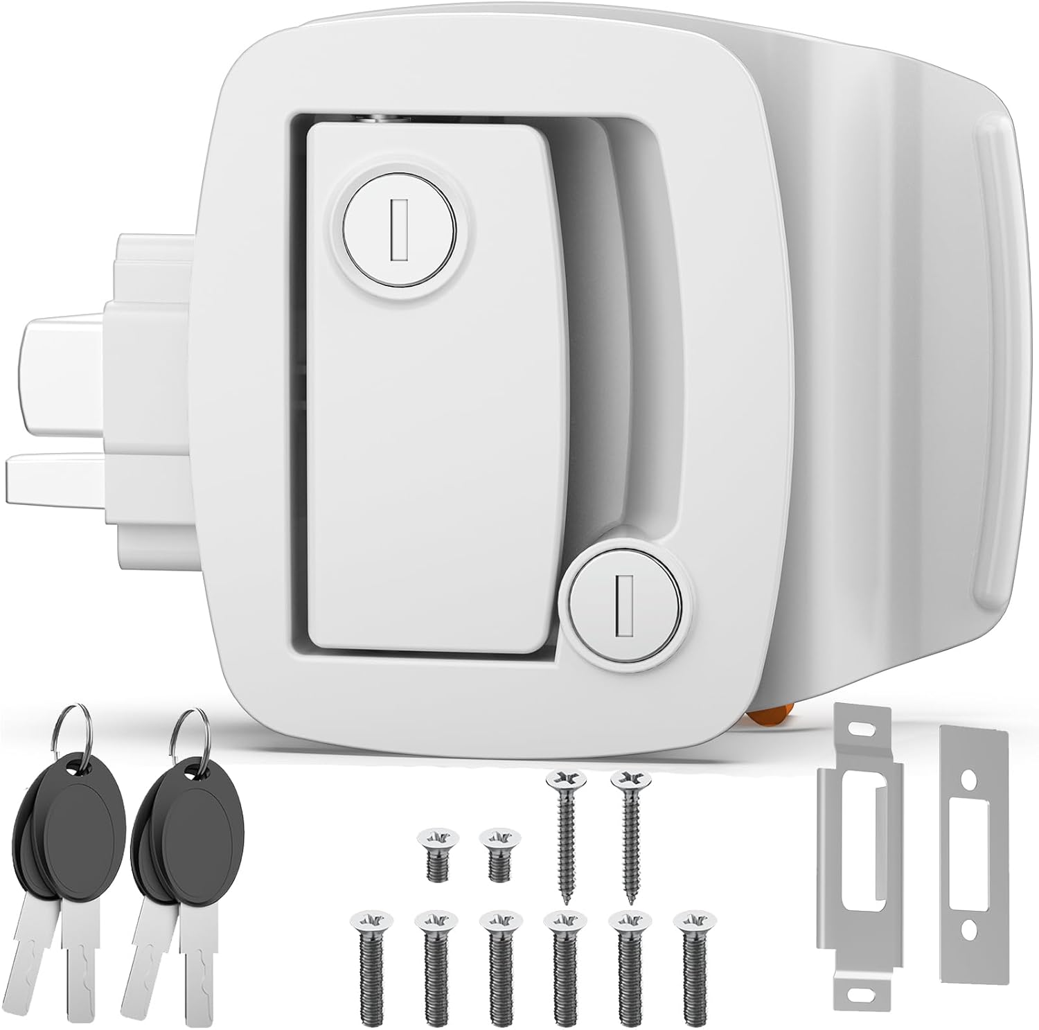 PAULINN RV Door Lock Replacement - 4 Keys Heavy Duty Zinc Alloy