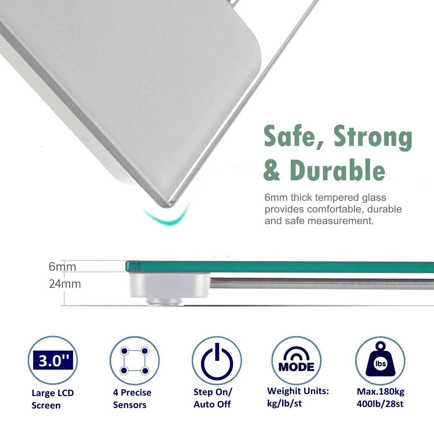NUTRI FIT Digital Body Scale for Weight Loss