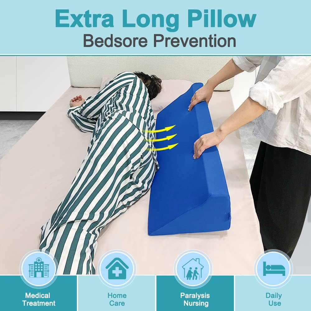 AOSSA 34 Wedge Pillow for Sleeping and Pressure Ulcer Prevention