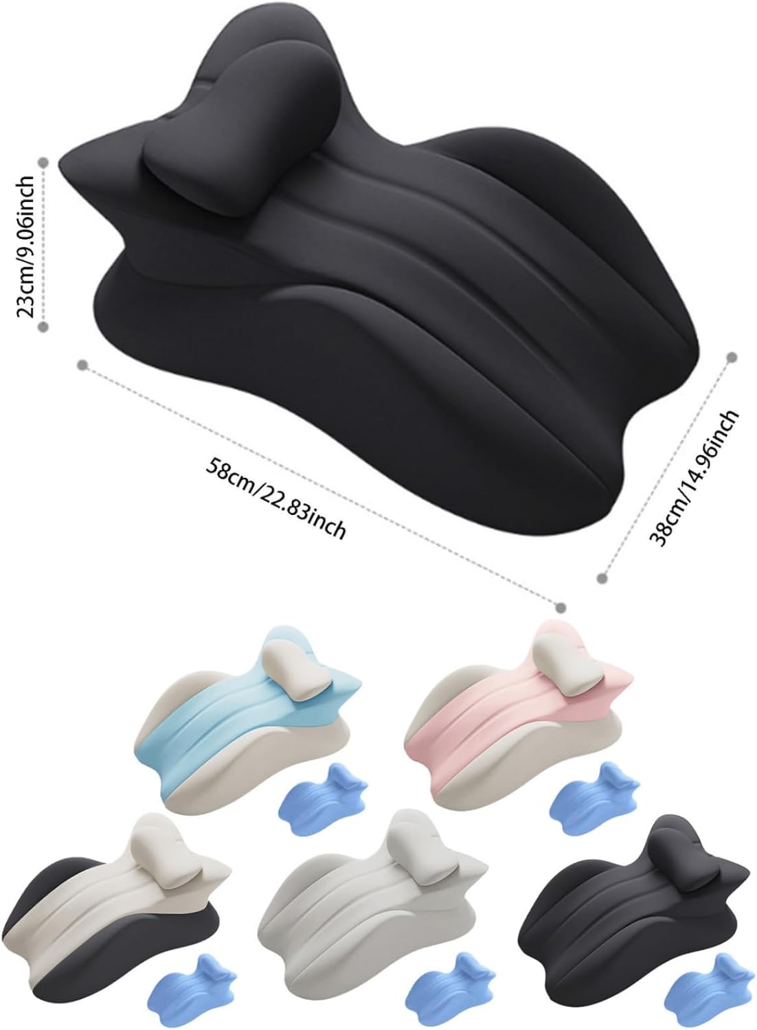 Ergonomic Butt Cushion for Couples with Mini Pillow
