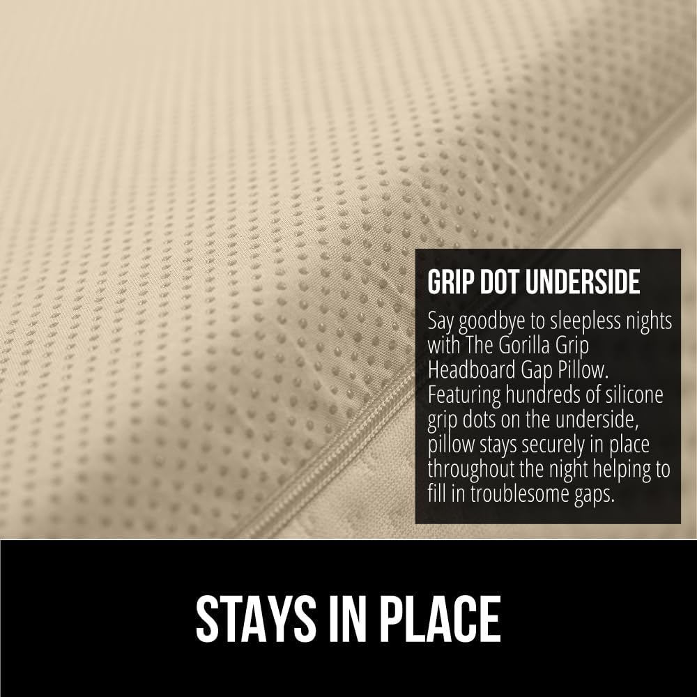 GORILLA GRIP King Bed Wedge Pillow Gap Filler 1