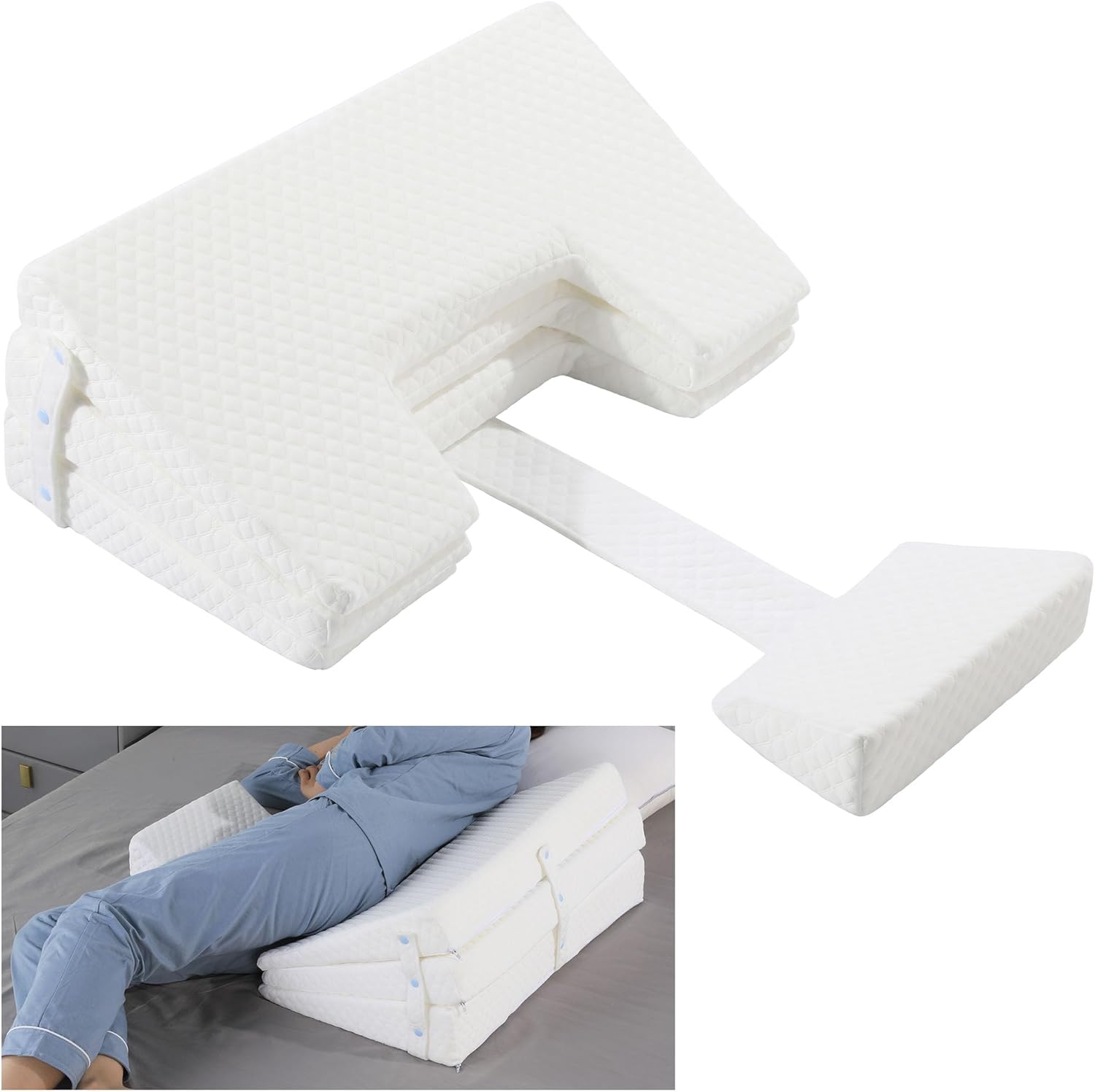MABOZOO Bedsore Pillow Wedge with 3 Heights Adjustability