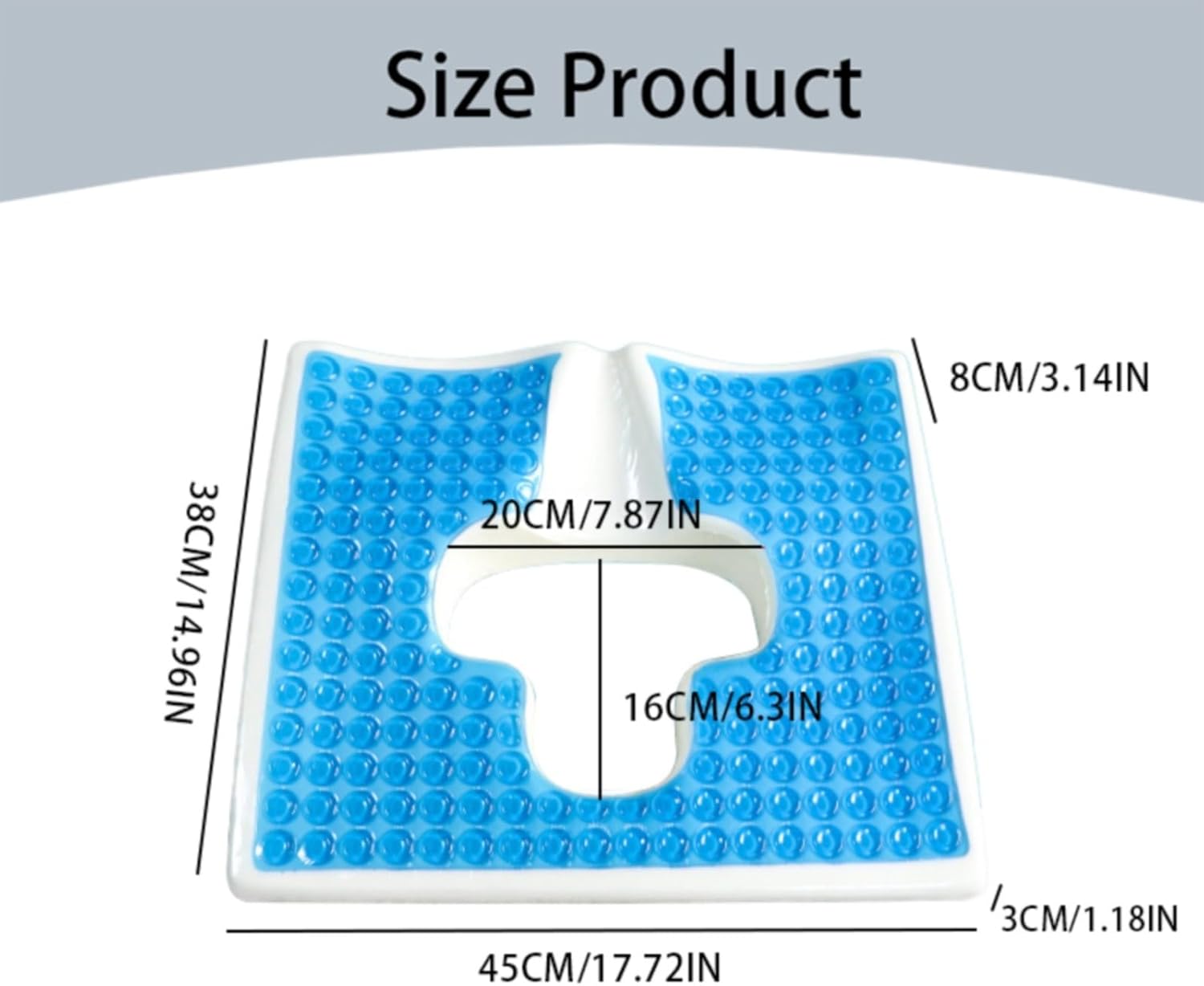 T-Shaped Anti-Decubitus Bed Cushion for Elderly and Disabled