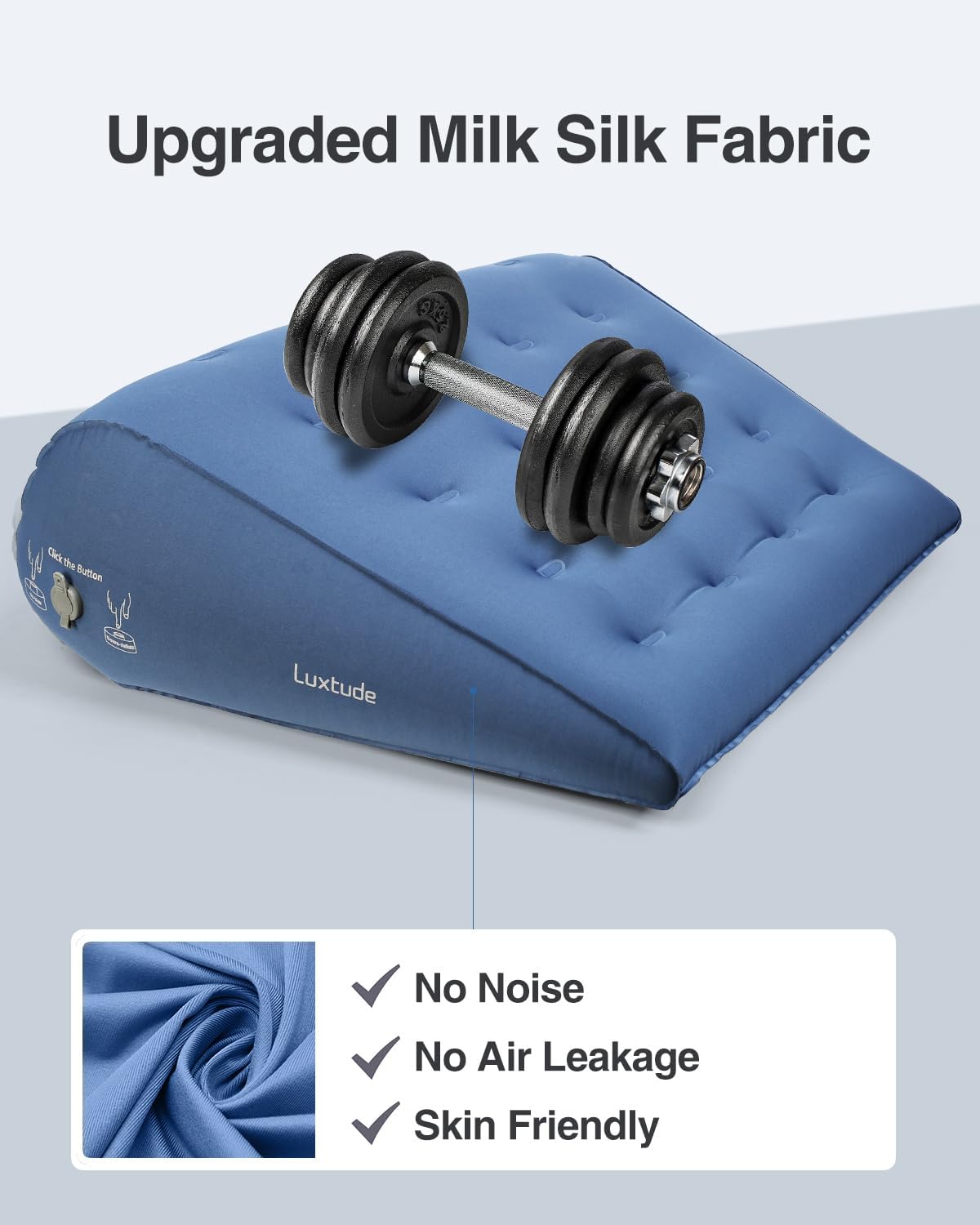 Luxtude Inflatable Wedge Pillow for Back Pain Relief and Travel