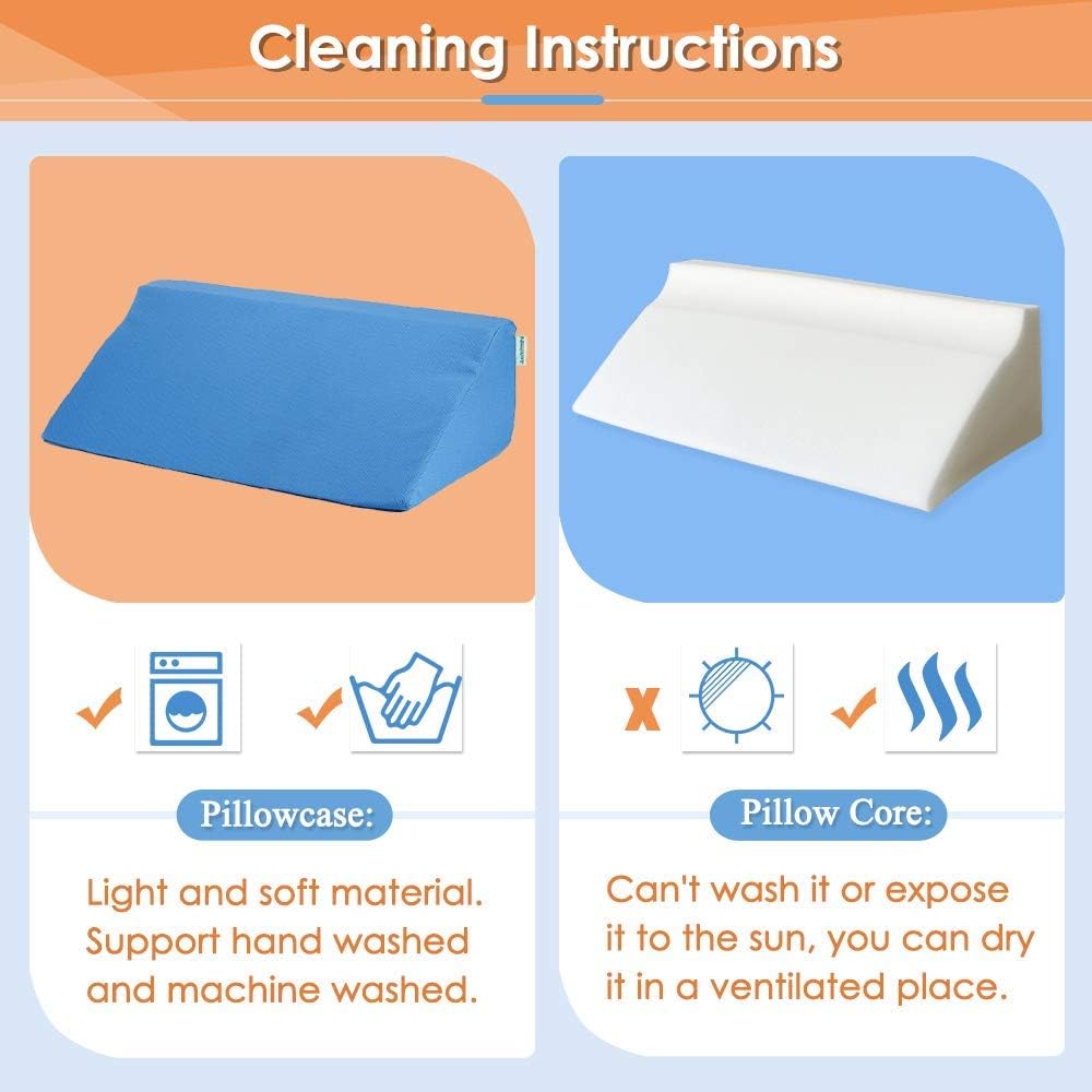 NEPPT 30 Degree Bed Wedge for Back Pain and Leg Elevation